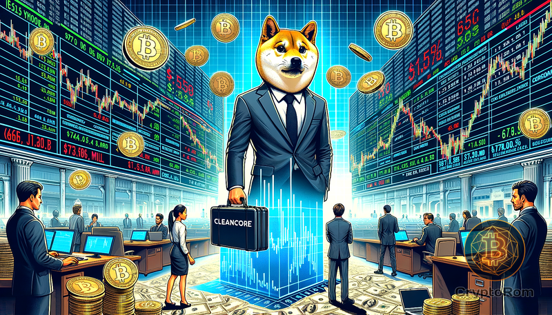 📉 CleanCore теряет 60% после объявления стратегии с Dogecoin