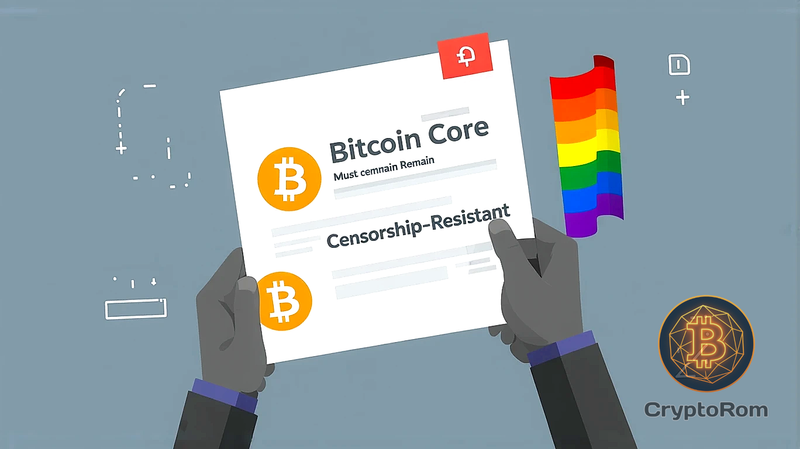 💬 Открытое письмо Bitcoin Core: «Биткоин должен оставаться цензуроустойчивым»