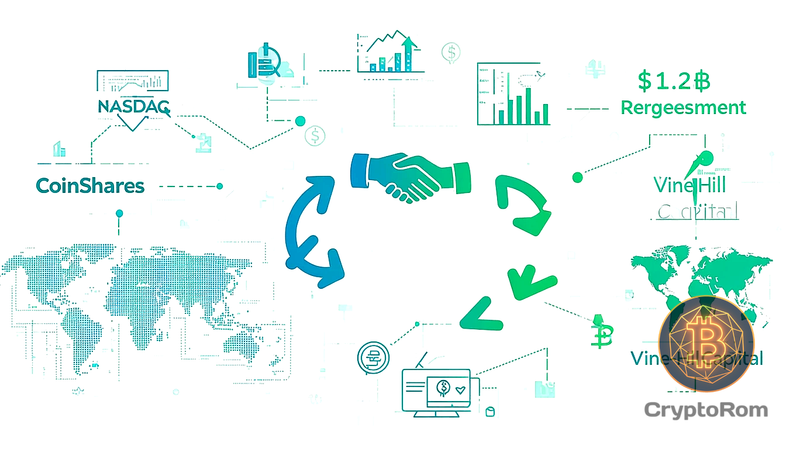 📈 CoinShares выходит на рынок США через слияние с SPAC на $1,2 млрд
