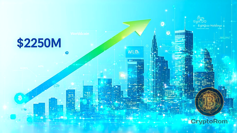 📈 Worldcoin вырос более чем на 40% после объявления Eightco Holdings о стратегии казначейства на $250M