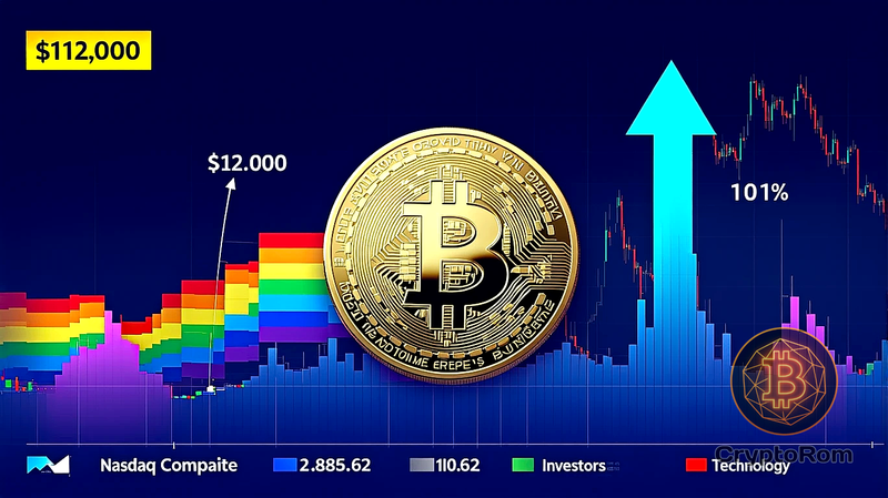 📈 Bitcoin поднимается до $112K на фоне рекордных максимумов акций