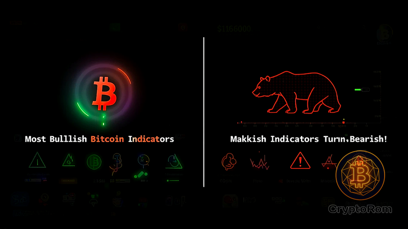 📉 Большинство бычьих индикаторов Bitcoin становятся медвежьими