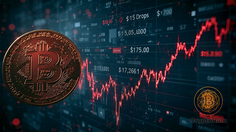 📉 Цена биткоина упала ниже $115 000