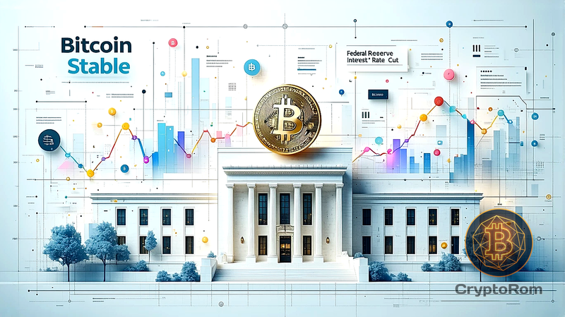 📉 Bitcoin стабилен после снижения процентной ставки ФРС