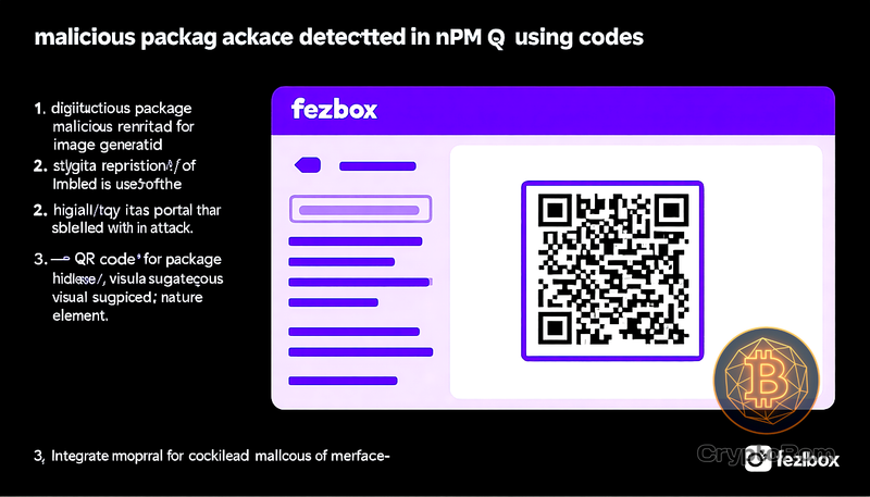 🔍 Обнаружен вредоносный пакет в npm, использующий QR-коды