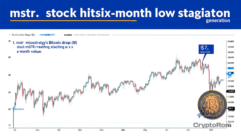 📉 Акции MSTR достигли шестимесячного минимума на фоне стагнации Bitcoin