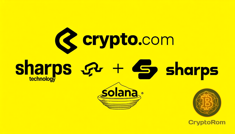 🤝 Crypto.com и Sharps Technology объединяются для управления активами Solana