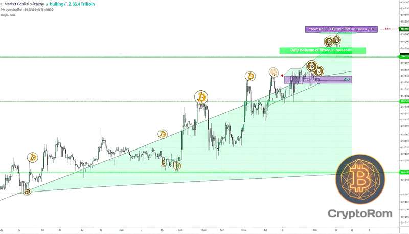 📈 Bitcoin демонстрирует бычий тренд на часовом графике