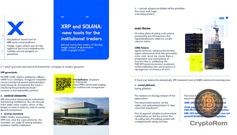 📊 XRP и Solana: новые инструменты для институциональных трейдеров