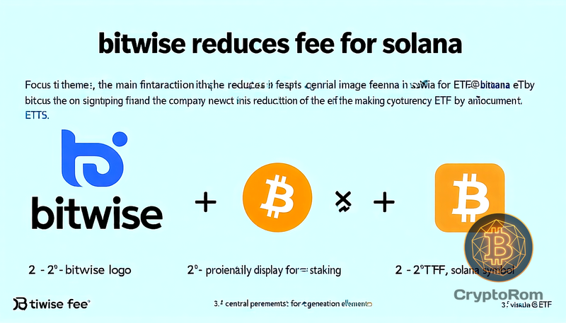📉 Bitwise снижает комиссию для Solana ETF
