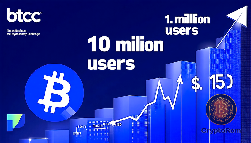 📈 BTCC достигла 10 миллионов пользователей и объема торгов в $1,15 трлн