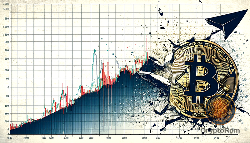 📉 Пробой уровня может привести биткоин к $70,000