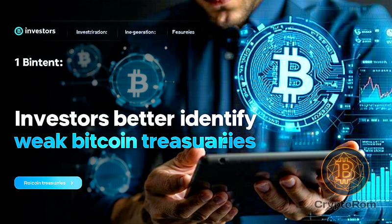 🔍 Инвесторы лучше выявляют слабые Bitcoin-казначейства