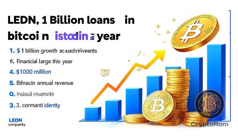 💰 Биткоин-кредитор Ledn достиг $1 млрд в выдаче займов в этом году