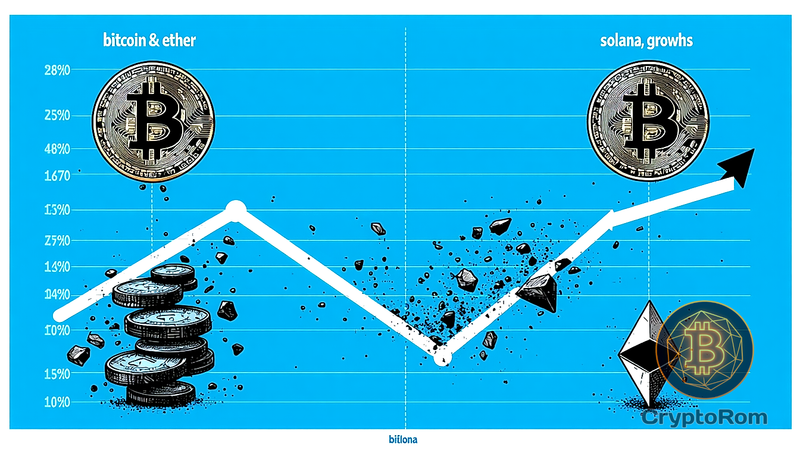 📉 Bitcoin и Ether испытывают отток, Solana растет