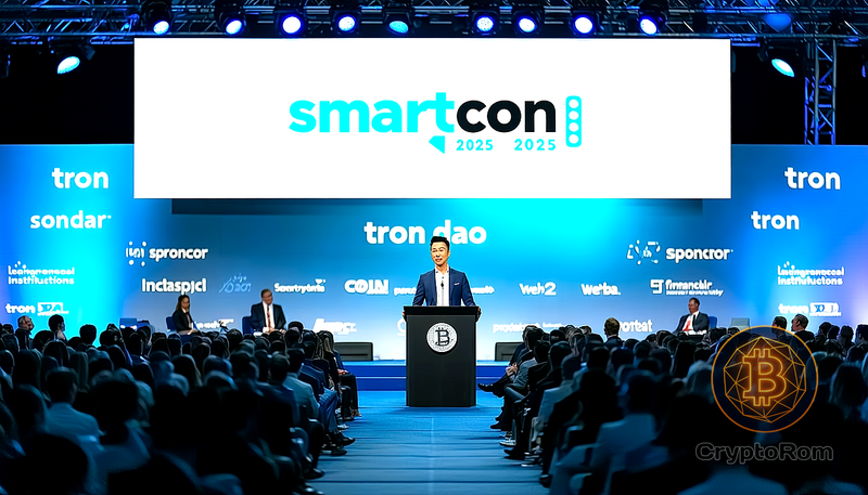 🎤 Джастин Сан выступил на SmartCon 2025 в качестве золотого спонсора от TRON DAO