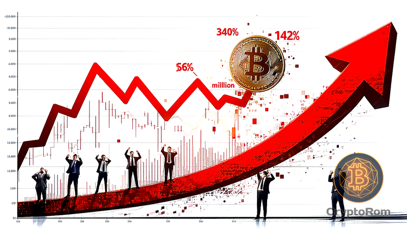 📉 Bitcoin столкнулся с дисбалансом ликвидаций на 1,342%
