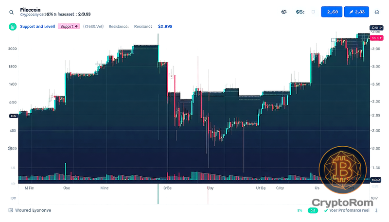 📈 Filecoin увеличивается на 2%, уровень поддержки в $2.63 пробит