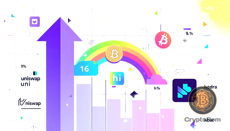 📈 Uniswap (UNI) вырос на 16,6%, большинство активов растут
