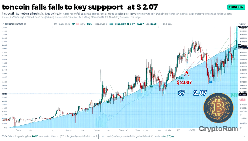 📉 Toncoin падает до ключевой поддержки в $2.07