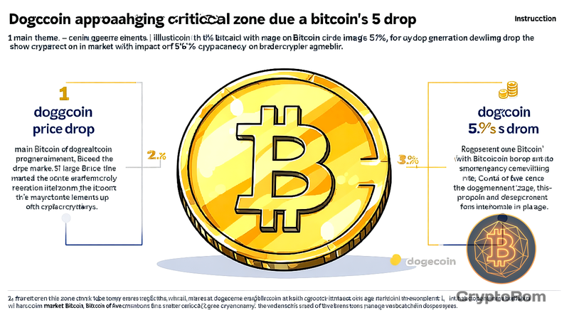 📉 Dogecoin приближается к критической зоне из-за падения Bitcoin на 5%