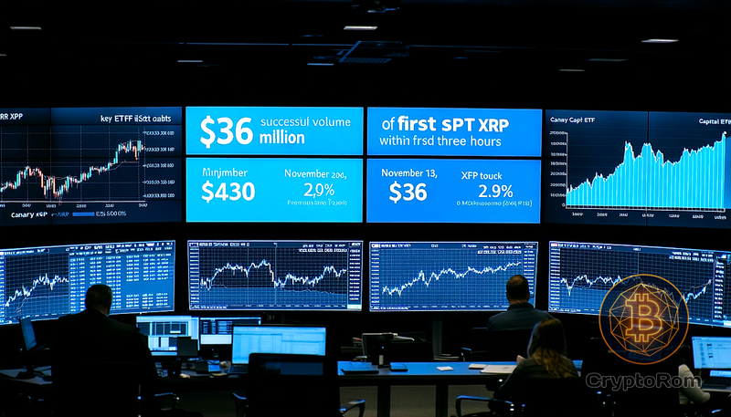 📈 Первый спотовый XRP ETF достиг $36 млн объема в дебюте
