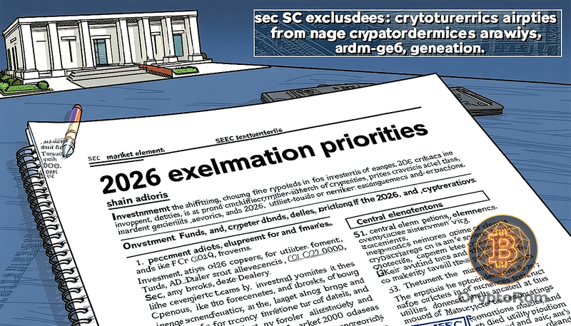 🚫 SEC исключает криптовалюты из своей повестки на 2026 год