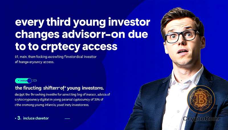 📊 Каждый третий молодой инвестор сменил советника из-за доступа к криптовалютам