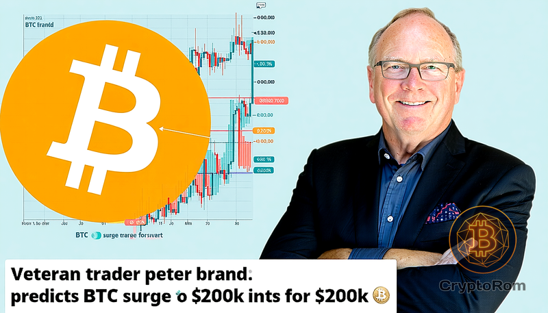 📈 Ветеран трейдинга Питер Брандт прогнозирует рост BTC до $200K