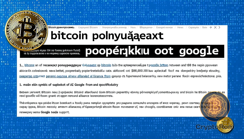 🚀 Bitcoin получает поддержку от Google