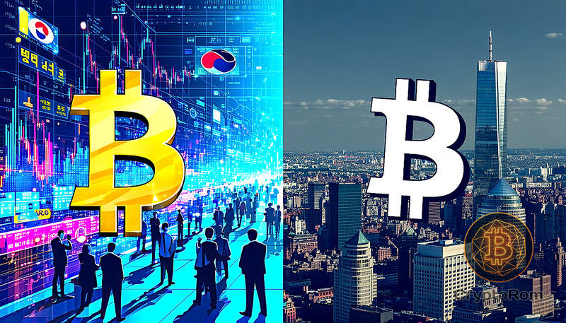 📈 Южная Корея демонстрирует интерес к биткоину, а США остаются равнодушными