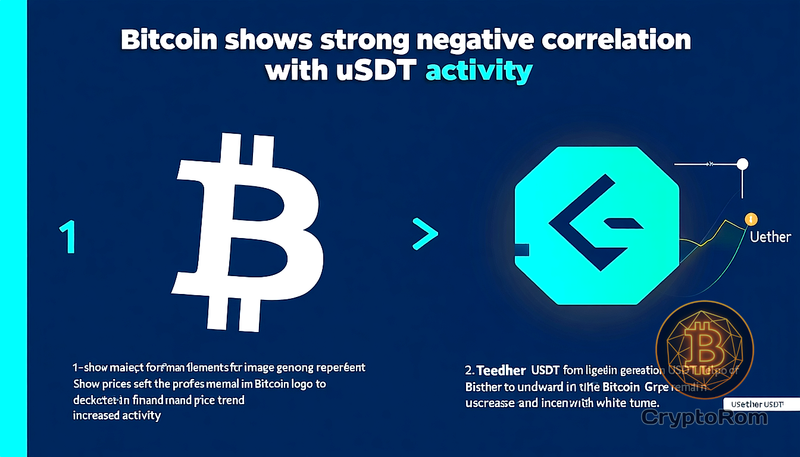 📉 Bitcoin демонстрирует сильную отрицательную корреляцию с активностью USDt