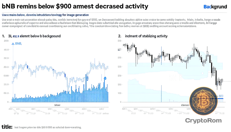 📉 BNB остаётся ниже $900 на фоне снижения активности