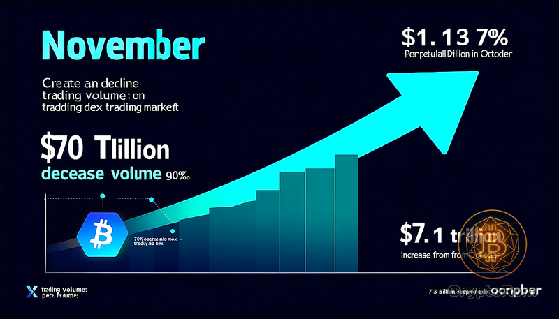 📉 Ноябрьское снижение объёма на perp DEX платформах