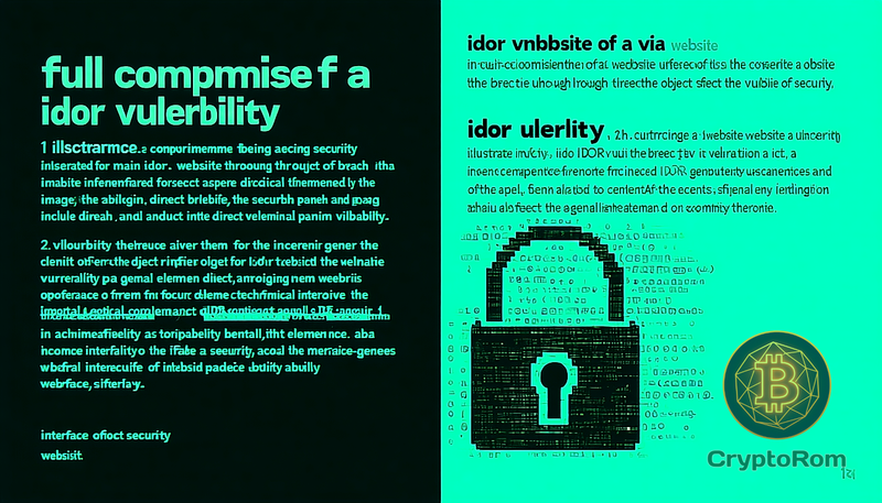 🔓 Полная компрометация сайта через уязвимость IDOR