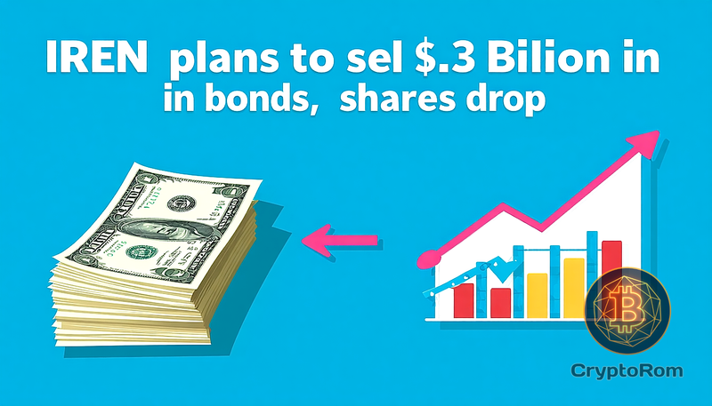 💰 Iren планирует продать облигации на $2,3 млрд, акции падают