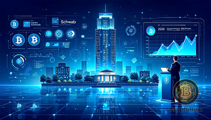 📈 Charles Schwab планирует расширение в криптотрейдинг к 2026 году