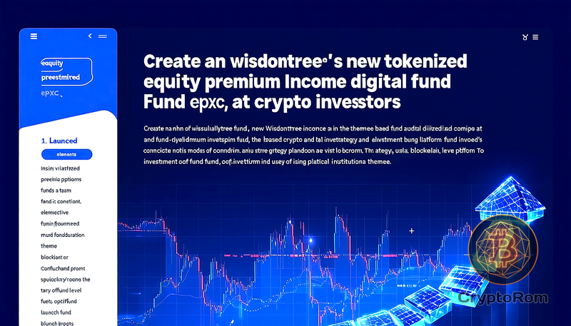 📈 Wisdomtree запускает токенизированный фонд стратегий опционов для криптоинвесторов