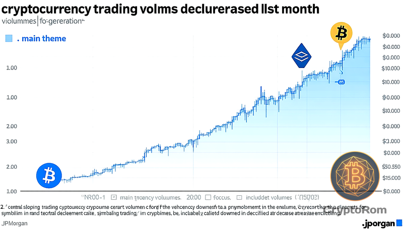 📉 Объёмы криптовалютной торговли снизились в прошлом месяце: JPMorgan