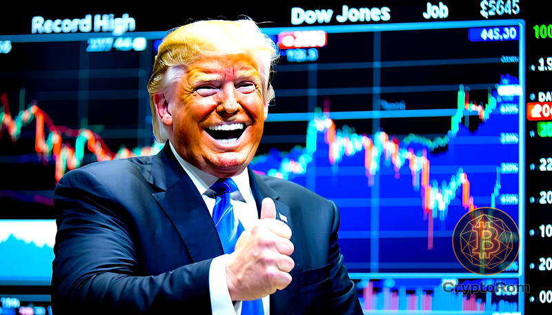 📈 Трамп празднует рекордный рост Dow Jones