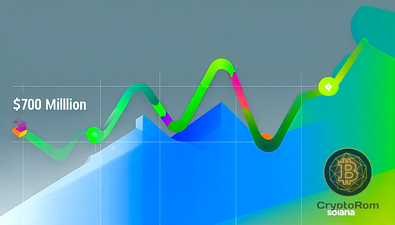 📈 Solana ETF приближается к отметке в 700 миллионов долларов