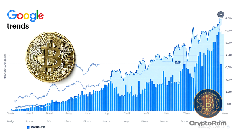 🔍 Bitcoin удерживает интерес в Google Trends