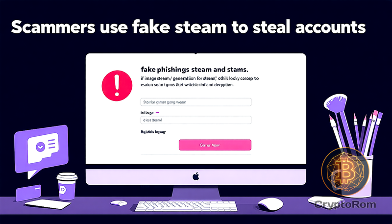 🔒 Мошенники используют фейковый Steam для кражи аккаунтов