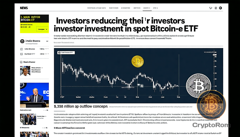 📉 Инвесторы сокращают вложения в Spot Bitcoin ETF