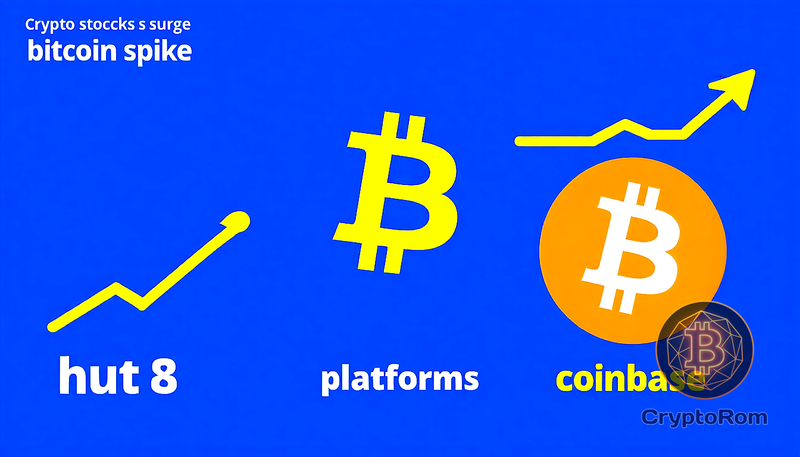 📈 Криптоакции растут на фоне скачка биткоина