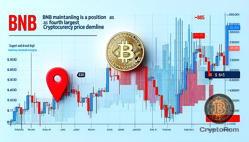 📉 BNB сохраняет четвертое место на рынке, несмотря на падение цены