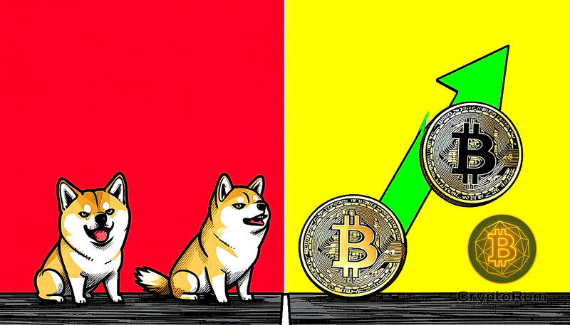 🐶 Мемкойны Dogecoin и Shiba Inu отстают на фоне роста биткоина