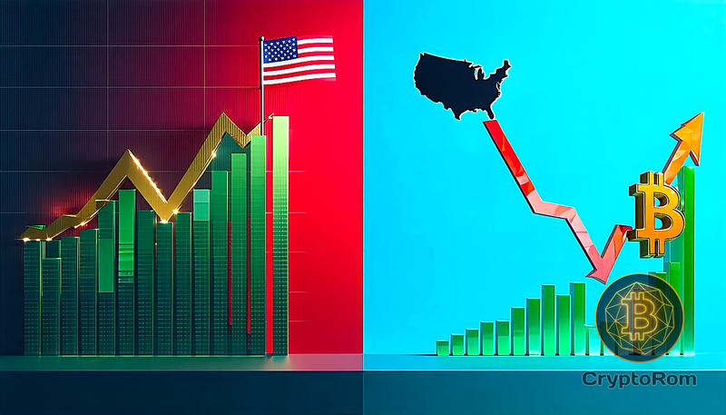 📉 Экономика США растет быстрее прогнозов, но Bitcoin падает