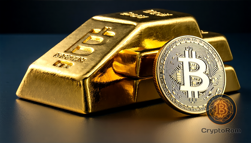 📉 Биткоин продолжает снижаться по отношению к золоту