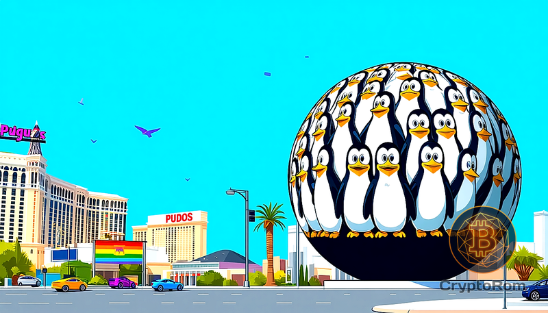 🐧 Пуджи Пингвины украсили Лас-Вегасскую Сферу